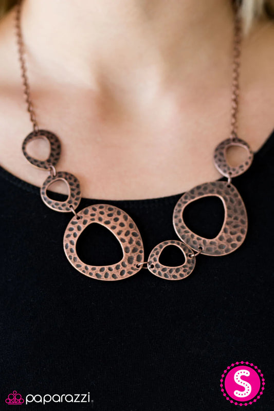 Paparazzi Necklace ~ The Alpha - Copper