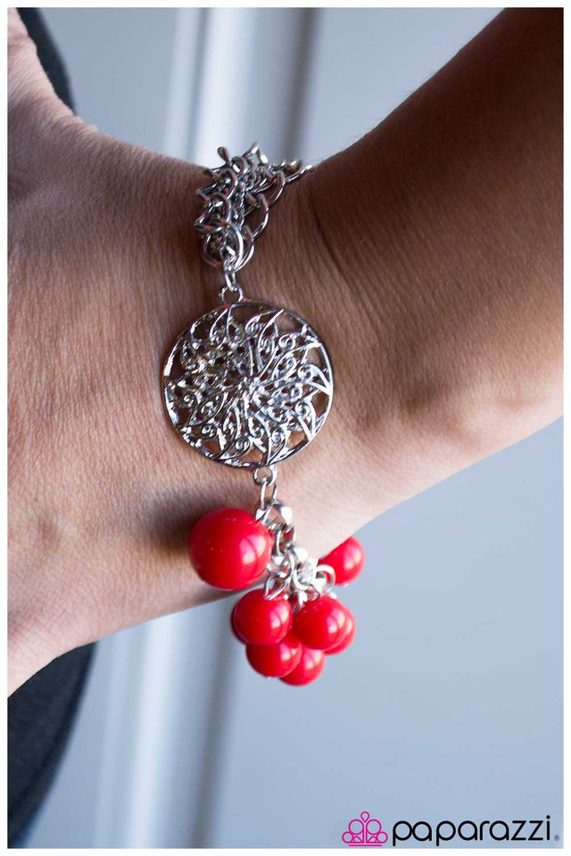 Paparazzi Bracelet ~ Hot Headed - Red