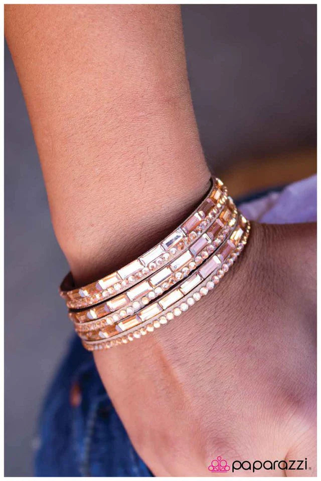 Paparazzi Bracelet ~ Razzle Dazzle - Brass