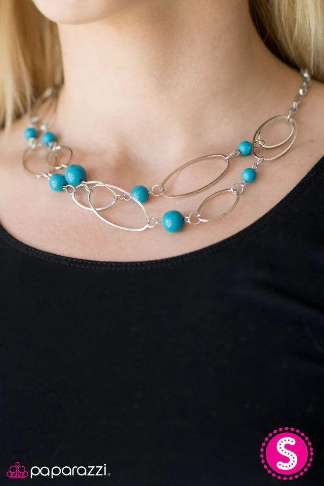 Collar Paparazzi ~ Glam Theory - Azul