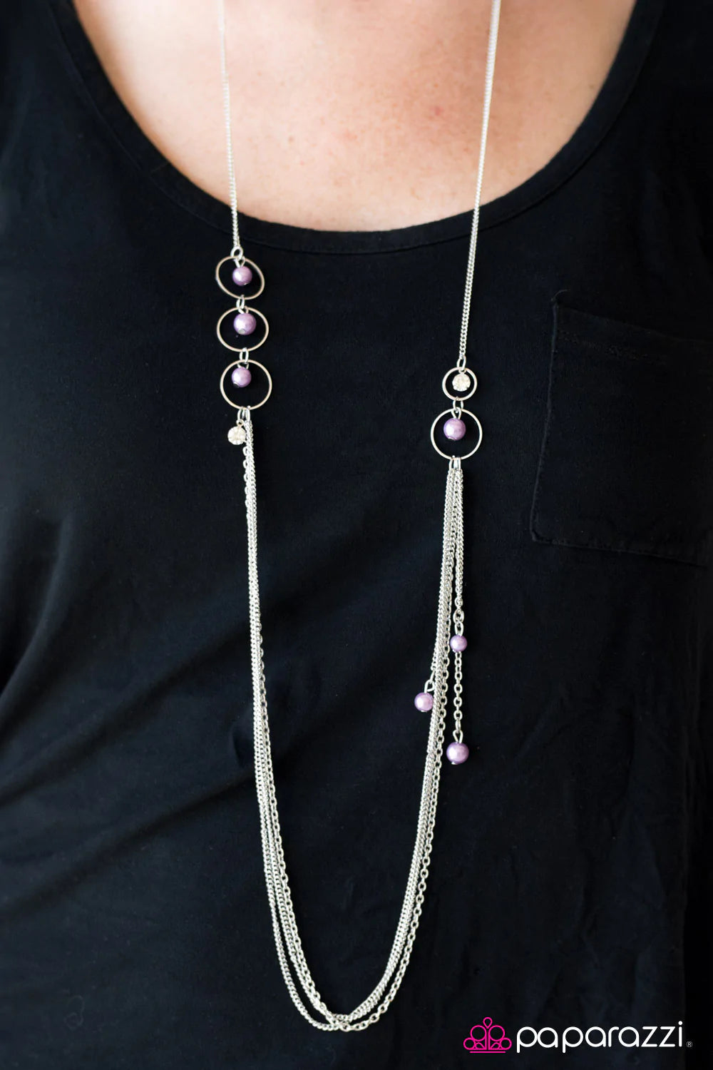Paparazzi Necklace ~ Fancy Fanciful - Purple