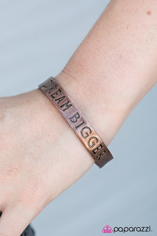 Pulsera Paparazzi ~ Dream Bigger - Cobre