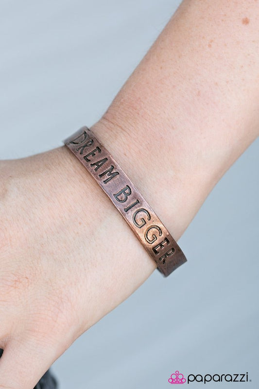 Pulsera Paparazzi ~ Dream Bigger - Cobre