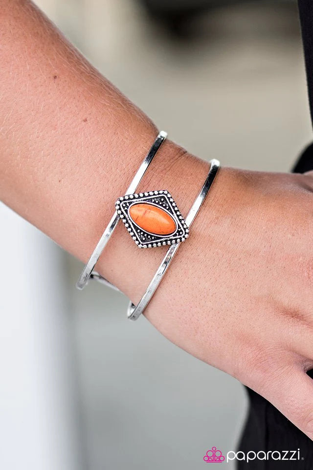 Paparazzi Bracelet ~ Cliffside View - Orange