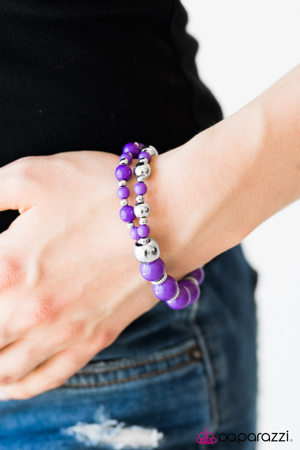 Paparazzi Bracelet ~ I Could Have Danced All Night - Purple