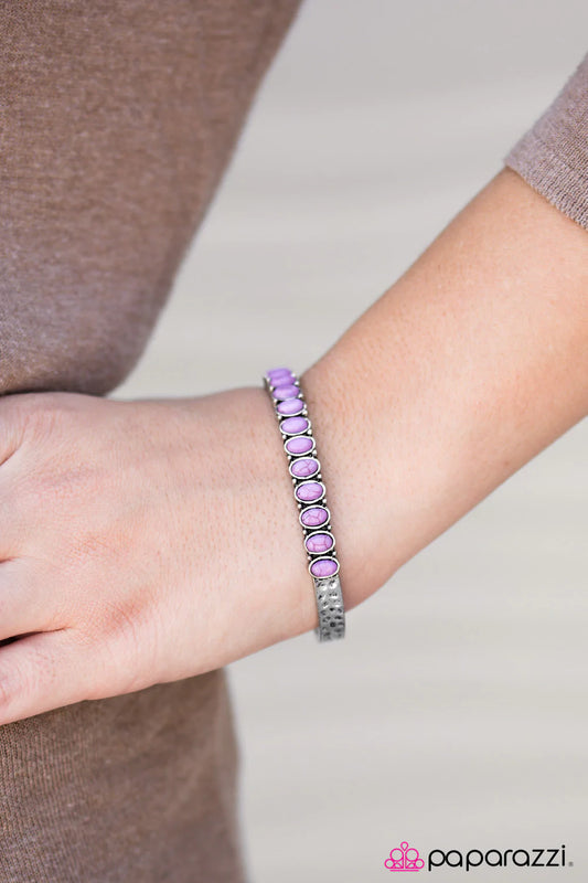 Paparazzi Bracelet ~ Mojave Rainbow - Purple