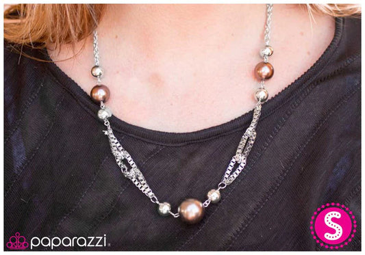 Paparazzi Necklace ~ Calm and Connected - Brown