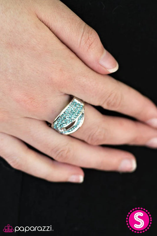 Anillo Paparazzi ~ Amor a primera vista SPARK - Azul