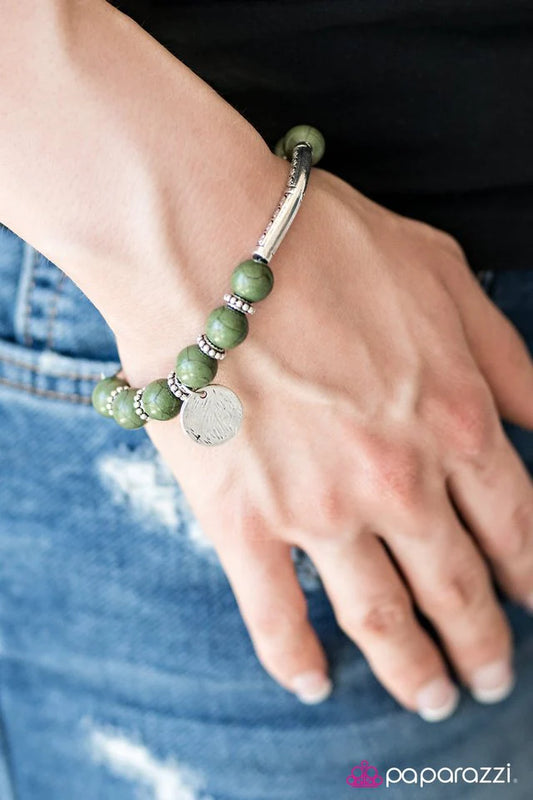 Paparazzi Bracelet ~ Stomping Ground - Green