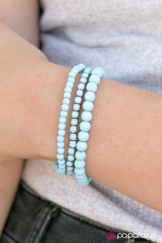 Paparazzi Bracelet ~ Pretty and Prim - Blue