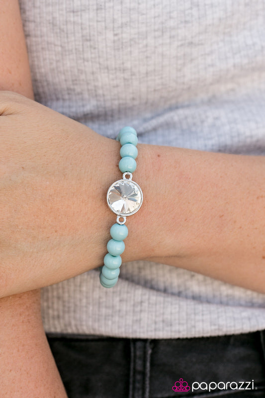 Pulsera Paparazzi ~ Hey, Shimmer Shimmer - Azul