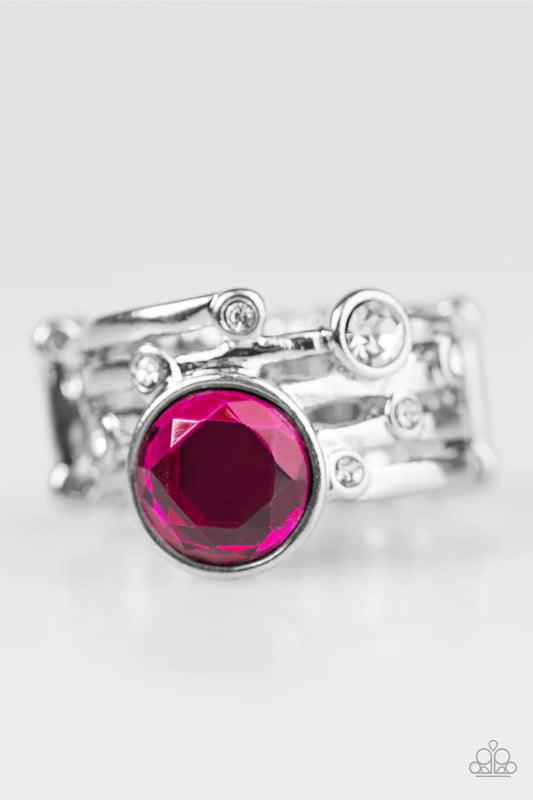 Paparazzi Ring ~ Pardon My Sparkle  - Pink