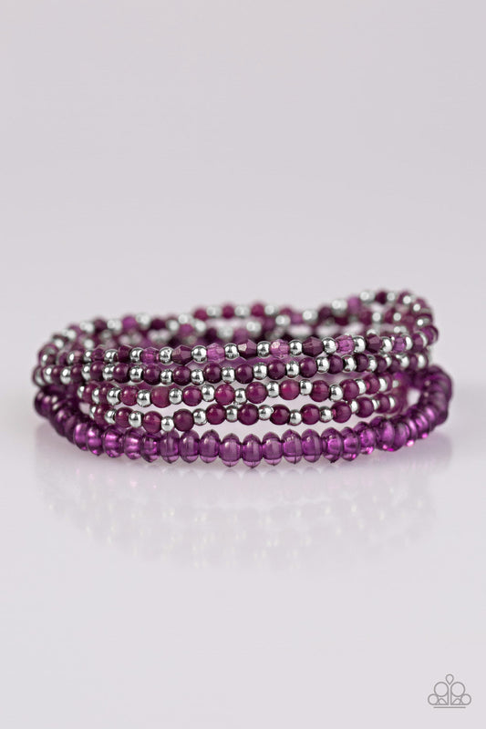 Paparazzi Bracelet ~ Soho Boho  - Purple