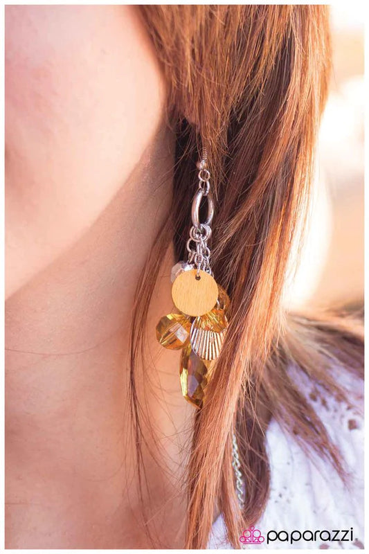 Paparazzi Earring ~ Sweeter than Honey - Yellow