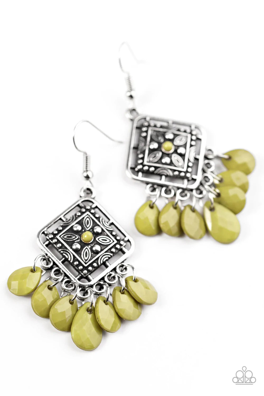 Paparazzi Earring ~ San Diego Spree  - Green