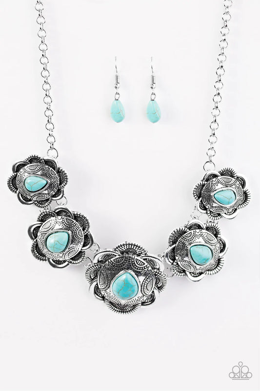 Paparazzi Necklace ~ Too Many Chiefs  - Blue