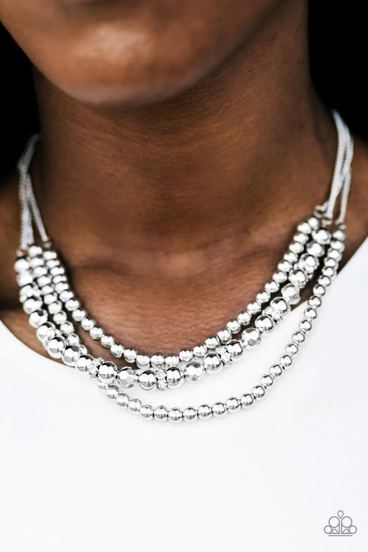 Paparazzi Necklace ~ Its A Diva Thing  - Silver