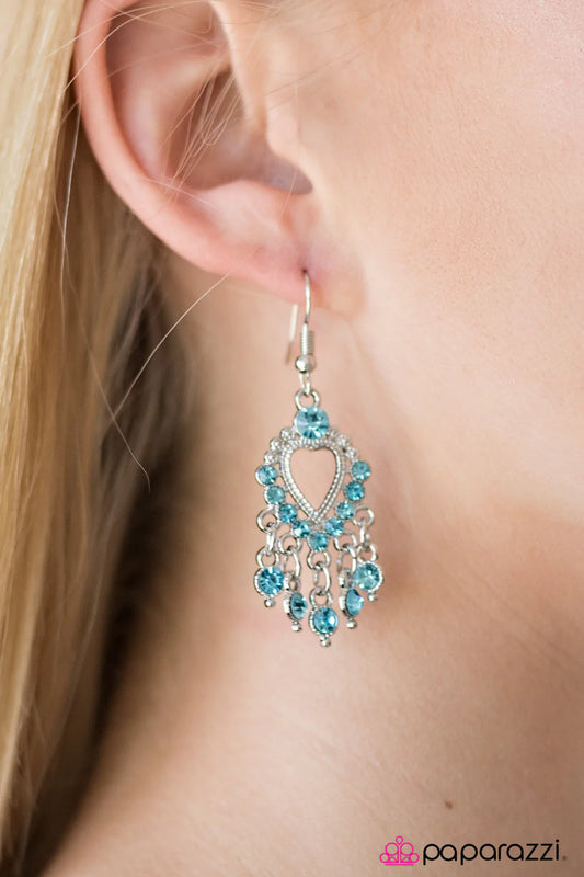 Paparazzi Earring ~ Ruler Of My Heart - Blue