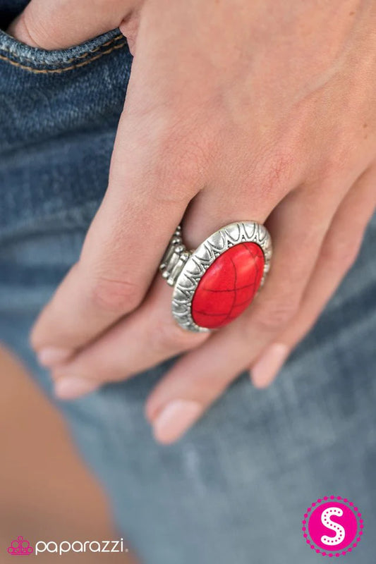 Anillo Paparazzi ~ Sunshine On My Mind - Rojo