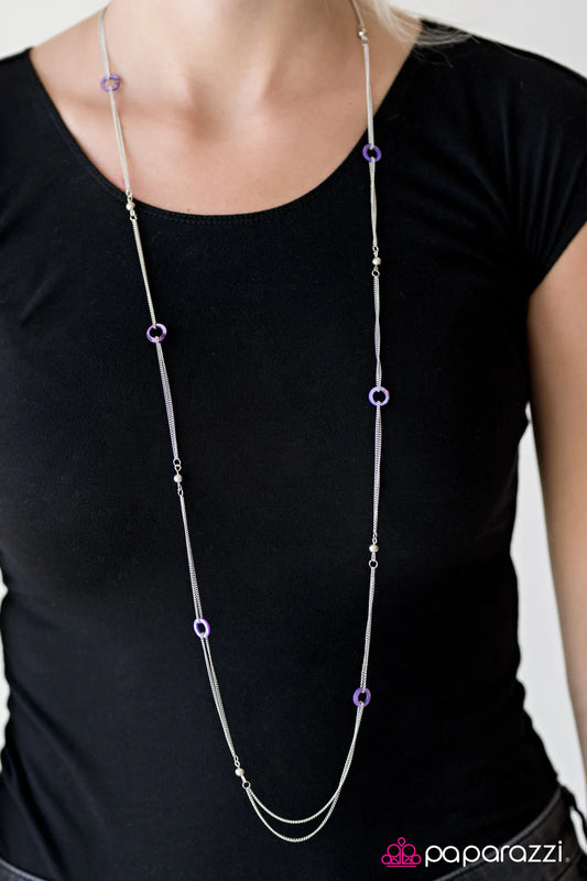 Paparazzi Necklace ~ West Coast Fashion - Purple