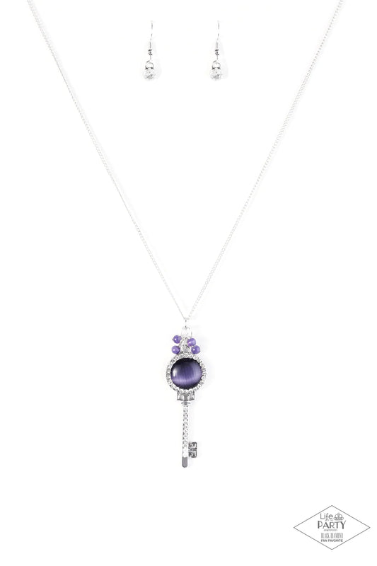 Paparazzi Necklace ~ Unlock Every Door - Purple