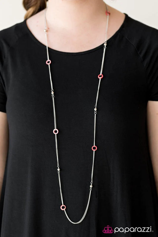 Paparazzi Necklace ~ West Coast Fashion - Red