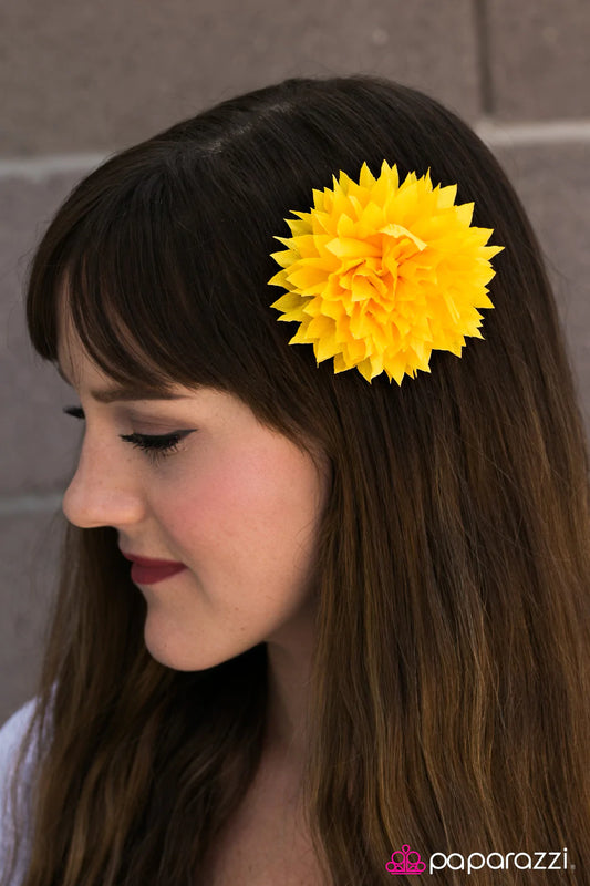 Paparazzi Hair Accessories ~ Skipped A Beat - Yellow