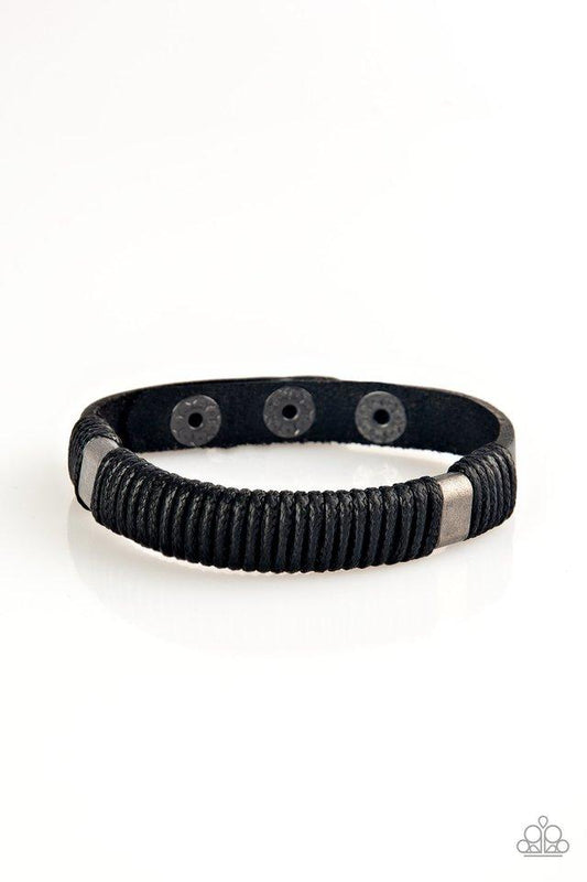 Paparazzi Bracelet ~ What Happens On The Road... - Black