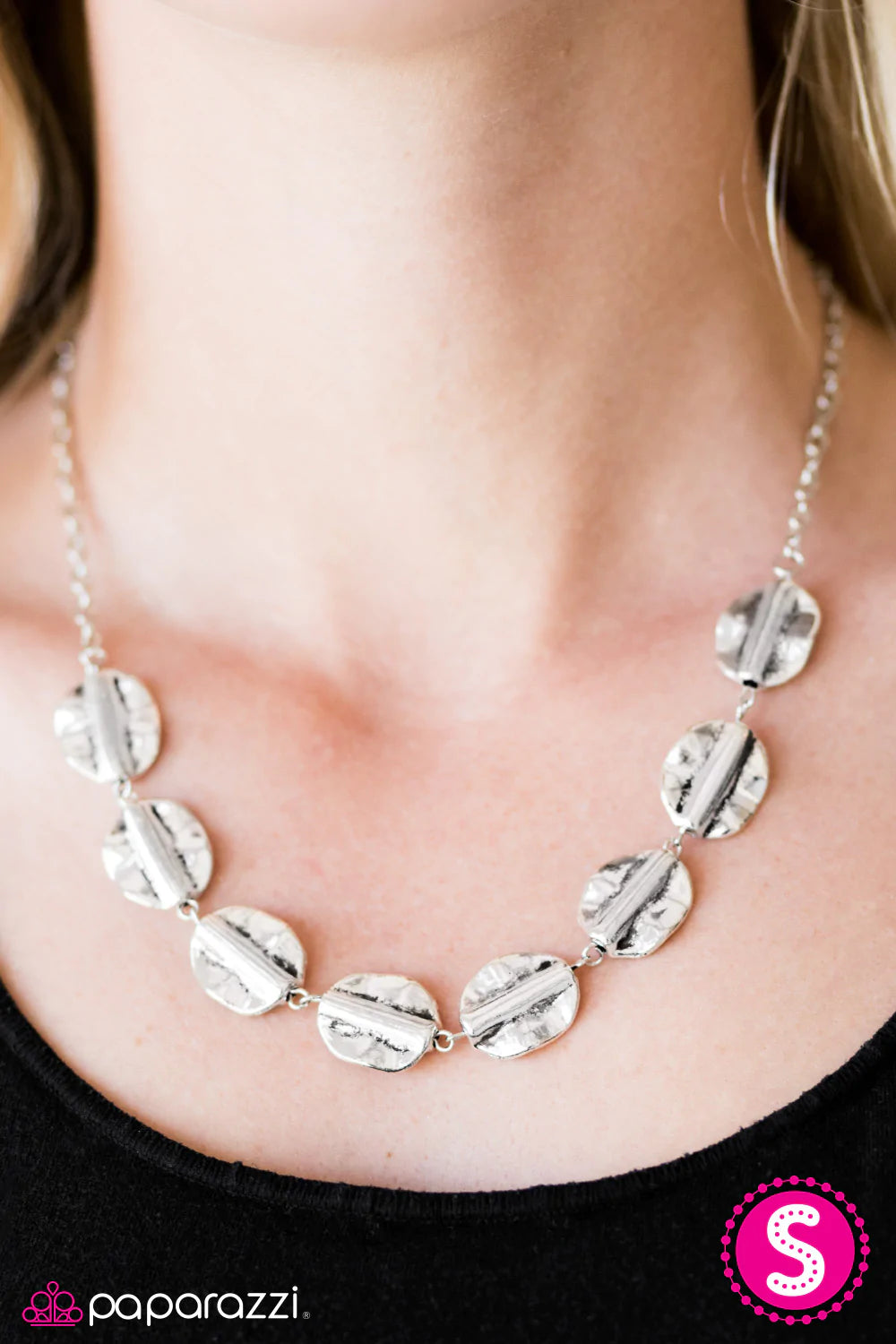 Paparazzi Necklace ~ TRIBE, TRIBE, Again - Silver