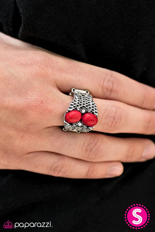 Anillo Paparazzi ~ DUNES-day - Rojo