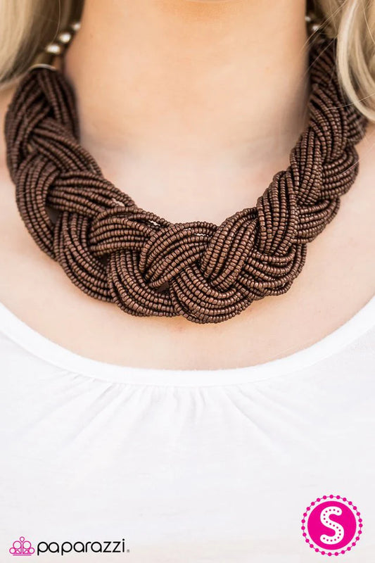 Paparazzi Necklace ~ The Great Outback - Brown