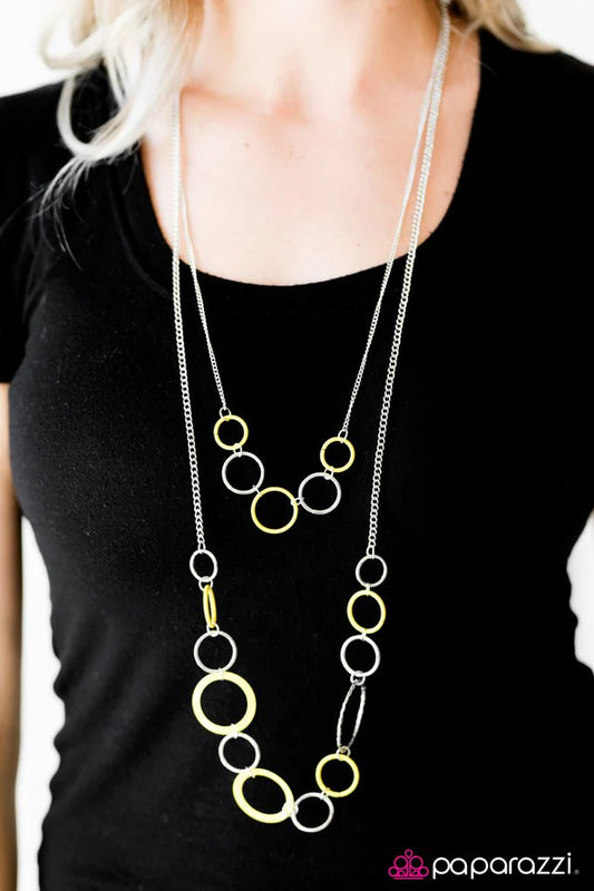 Paparazzi Necklace ~ Tropical Bay - Yellow