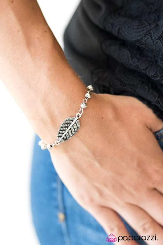 Paparazzi Bracelet ~ I Believe I Can Fly - Silver