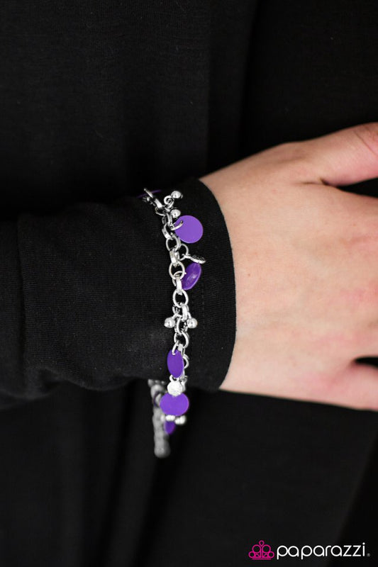 Paparazzi Bracelet ~ Be My Sunshine - Purple