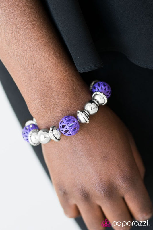 Paparazzi Bracelet ~ Summer Sailing - Purple