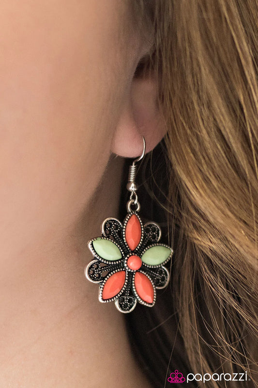 Paparazzi Earring ~ Tahitian Garden - Multi