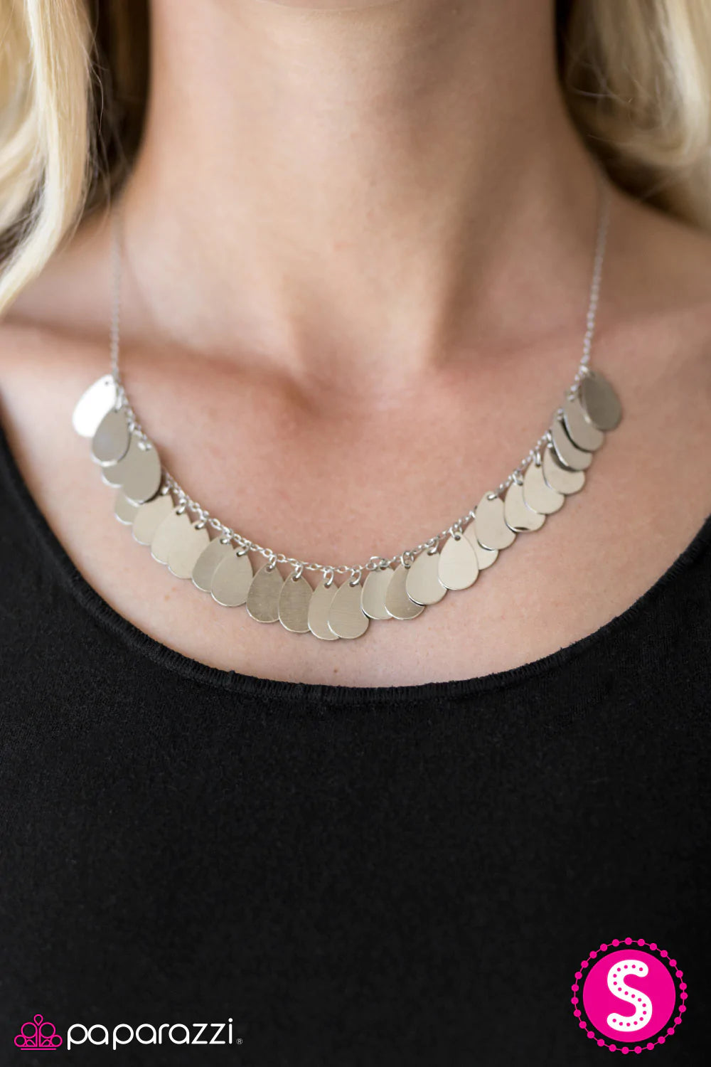 Collar Paparazzi ~ Shimmer Storm - Plata