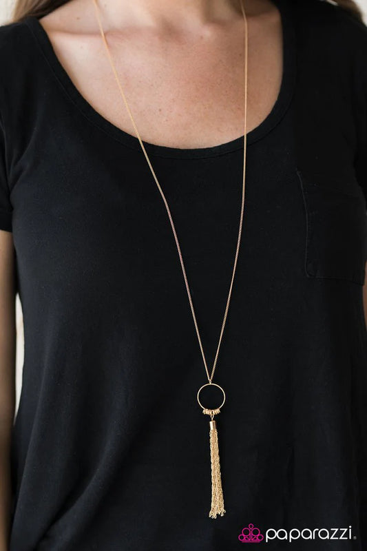 Paparazzi Necklace ~ As I Wander - Gold