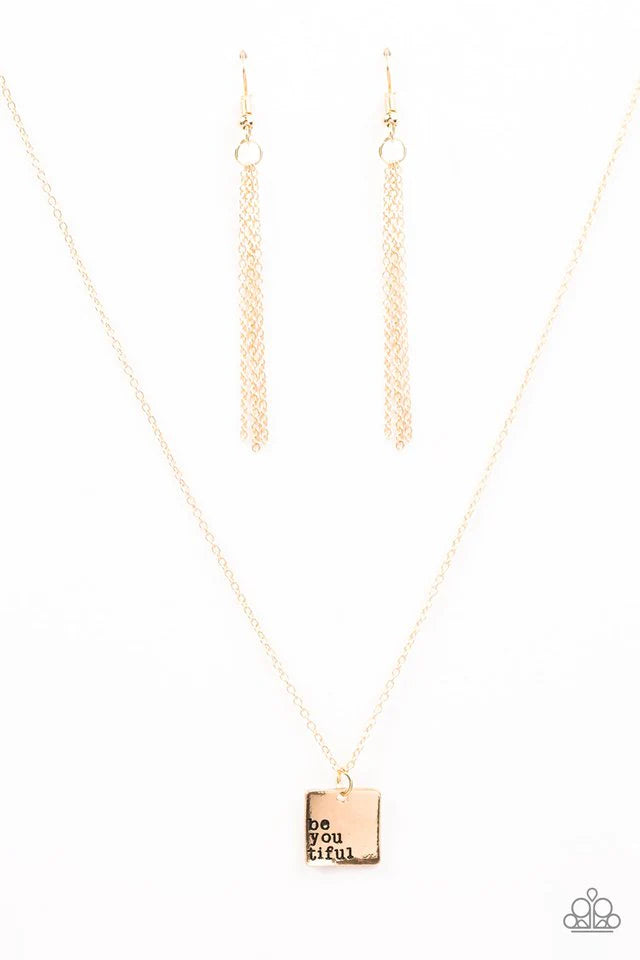 Paparazzi Necklace ~ Just The Way You Are - Gold