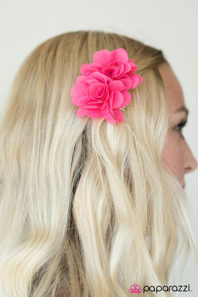 Accesorios para el cabello de Paparazzi ~ Golden Summers - Rosa