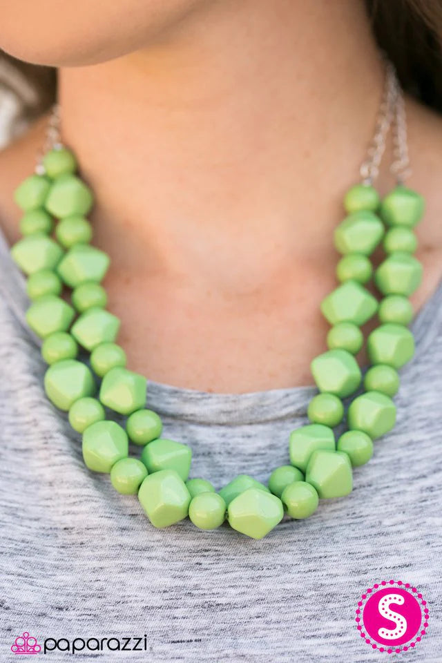 Paparazzi Necklace ~ Here We GALAPAGOS! - Green