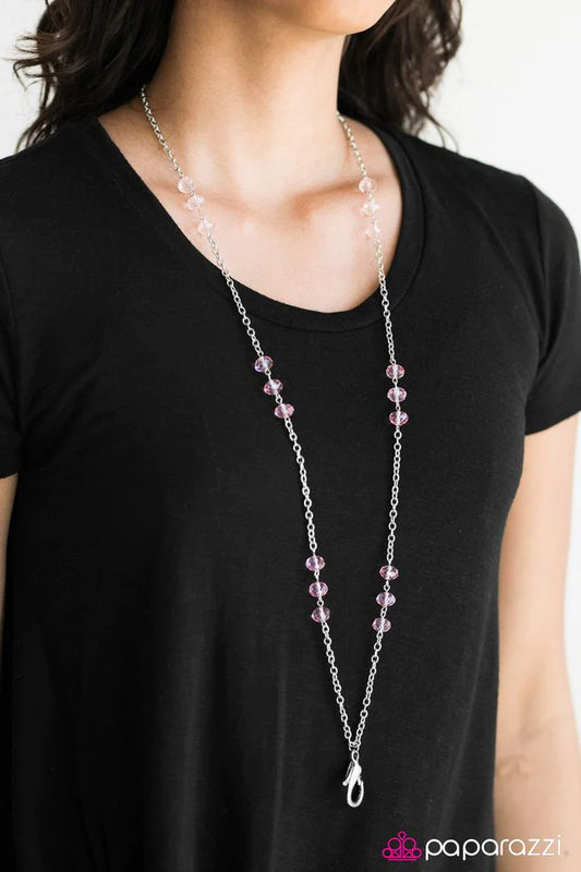 Paparazzi Necklace ~ Glitzy-est Of Them All - Pink