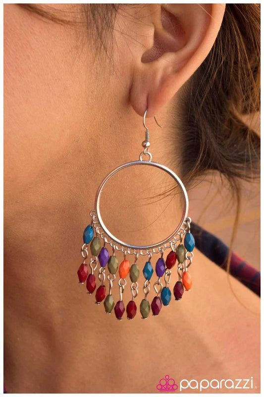 Paparazzi Earring ~ Sporadic Sprinkles - Multi