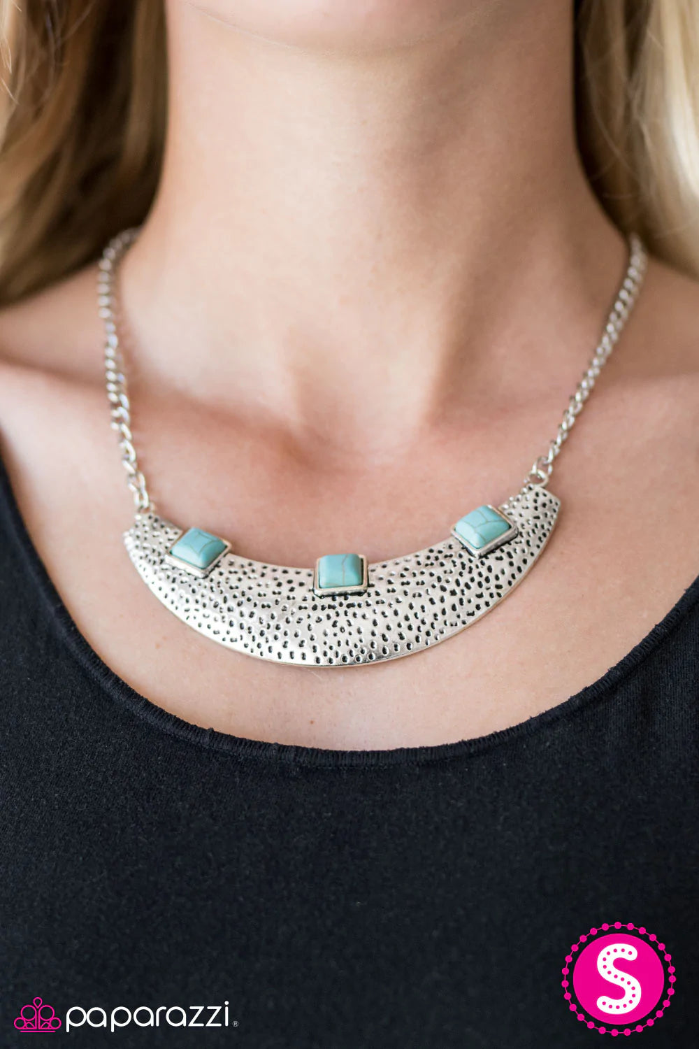 Paparazzi Necklace ~ Fierce Fascination - Blue