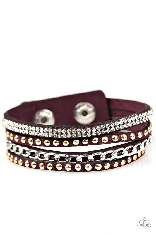 Paparazzi Bracelet ~ Hot GLAM! - Purple