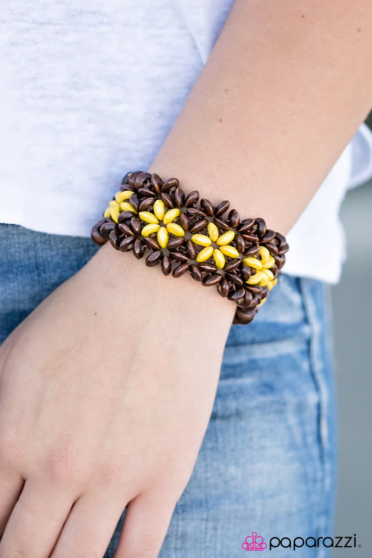 Paparazzi Bracelet ~ Maui Melody - Yellow