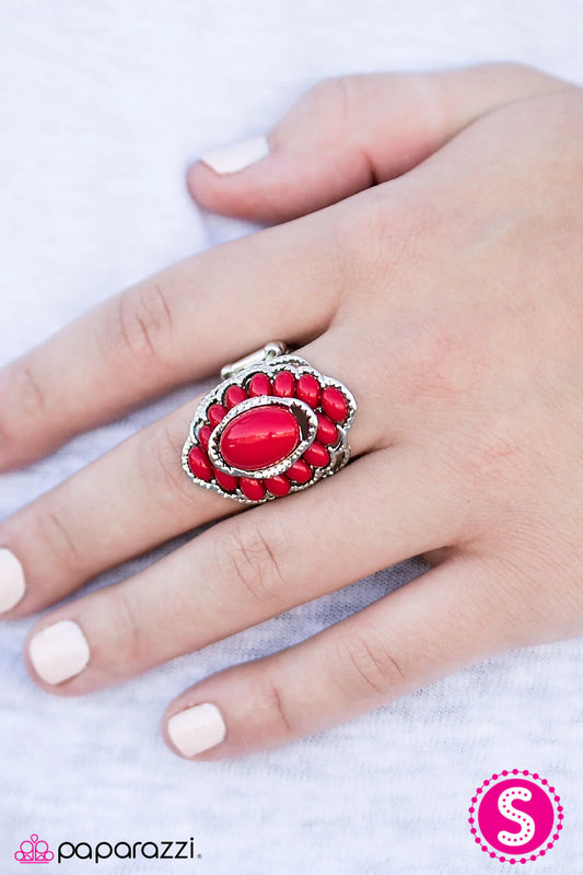 Paparazzi Ring ~ Will You BEAD My Girl? - Red