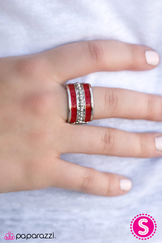 Paparazzi Ring ~ Castaway Cay - Red
