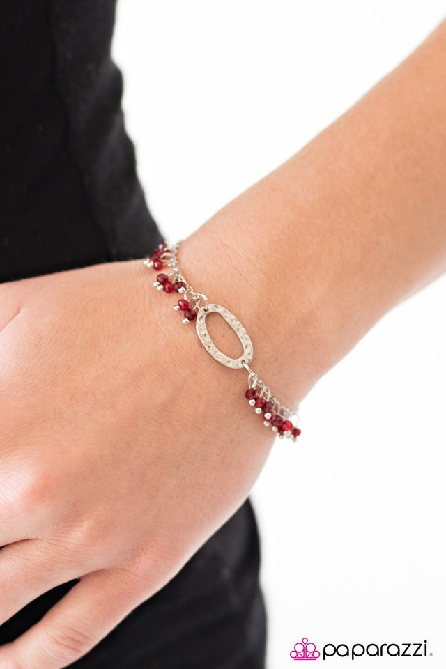 Paparazzi Bracelet ~ Beach Wedding - Red