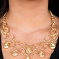 Show-Stopping Shimmer - Gold - Paparazzi Necklace Image